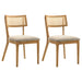 Fabra Cane Back Side Chair Honey Wheat (Set of 2)