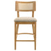Fabra Cane Back Counter Height Chair Honey Wheat (Set of 2)