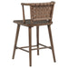 Tallis Woven Leatherette Back Counter Chair Brown (Set of 2)