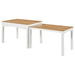 Sykes 47-inch 2-piece Nesting Dining Table Natural and White