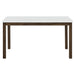 Merrin 55-inch Rectangular Dining Table White and Walnut