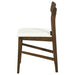 Merrin Dining Side Chair Off White and Walnut (Set of 2)