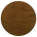 Mueller 48-inch Round Mindi Veneer Dining Table Brown
