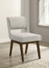 Galindo Upholstered Dining Side Chair Light Grey (Set of 2)