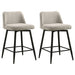 Mellor Fabric Upholstered Swivel Counter Chair Slate Brown (Set of 2)