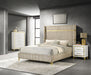 Lucia 3-piece Queen Bedroom Set Beige and White