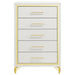 Lucia 3-piece Queen Bedroom Set Beige and White