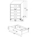 Lucia 3-piece Queen Bedroom Set Beige and White