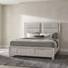 Farre Queen Upholstered Storage Platform Bed Washed Grey