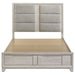 Farre Queen Upholstered Storage Platform Bed Washed Grey
