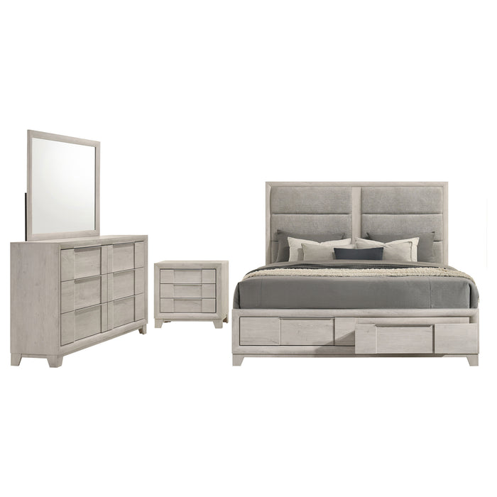 Farre 4-piece Queen Bedroom Set Washed Grey