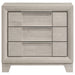 Farre 2-drawer Nightstand Bedside Table Washed Grey