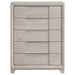 Farre 5-drawer Chest of Drawers Washed Grey