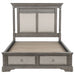 Cresswell California King Storage Platform Bed Weathered Taupe