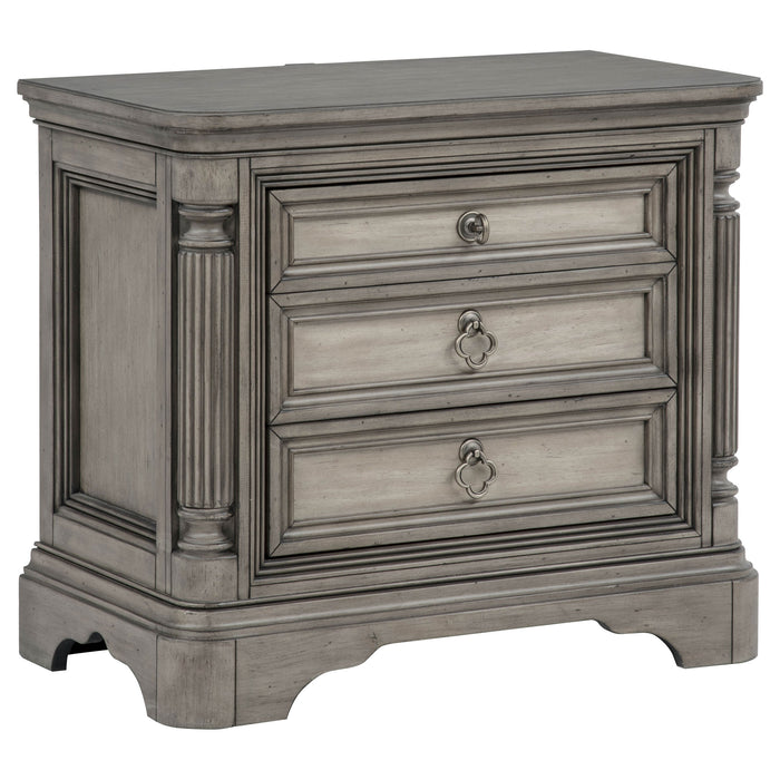 Cresswell 5-piece California King Storage Bedroom Set Taupe