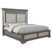 Cresswell Queen Upholstered Panel Bed Weathered Taupe