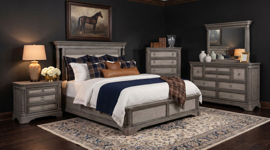 Cresswell 5-piece Queen Bedroom Set Weathered Taupe