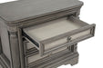 Cresswell 3-drawer Nightstand Bedside Table Weathered Taupe