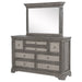 Cresswell 8-drawer Dresser with Mirror Weathered Taupe
