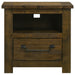 Doherty 1-drawer Nightstand Bedside Table Rustic Brown