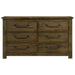 Doherty 6-drawer Bedroom Dresser Rustic Brown
