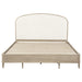 Lucaire California King Upholstered Panel Bed Sandstone