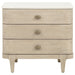 Lucaire 3-drawer Nightstand Bedside Table Sandstone