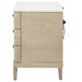 Lucaire 3-drawer Nightstand Bedside Table Sandstone
