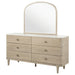Lucaire 6-drawer Dresser Cabinet with Mirror Sandstone