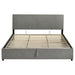 Reeves Upholstered Eastern King Lift-Top Storage Platform Bed Grey