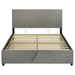 Reeves Upholstered Queen Lift-Top Storage Platform Bed Grey