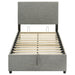 Reeves Upholstered Twin Lift-Top Storage Platform Bed Grey