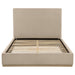 Knox Queen Fabric Upholstered Platform Bed Khaki