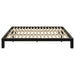 Gislen Eastern King Easy Assembly Wood Platform Bed Black