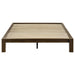 Gislen Full Easy Assembly Wood Platform Bed Walnut