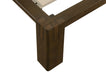 Gislen Twin Easy Assembly Wood Platform Bed Walnut