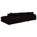 Blaine Upholstered Reversible Chaise Sectional Sofa Chocolate