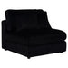 Blaine Upholstered Armless Chair Black