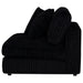 Blaine Upholstered Armless Chair Black