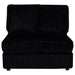 Blaine Upholstered Armless Chair Black