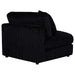 Blaine Upholstered Armless Chair Black