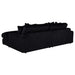 Blaine Upholstered Reversible Chaise Sectional Sofa Black