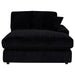 Blaine Upholstered Reversible Chaise Sectional Sofa Black