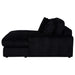 Blaine Upholstered Reversible Chaise Sectional Sofa Black