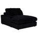 Blaine Upholstered Reversible Chaise Sectional Sofa Black