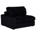 Blaine Upholstered Reversible Chaise Sectional Sofa Black