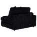 Blaine Upholstered Reversible Chaise Sectional Sofa Black