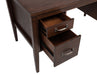 Graham 54-inch 4-drawer Double Pedestal Lift Top Computer Desk Chocolate