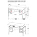 Graham 54-inch 4-drawer Double Pedestal Lift Top Computer Desk Chocolate