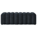 Summer Chenille Upholstered Channel Accent Bench Black